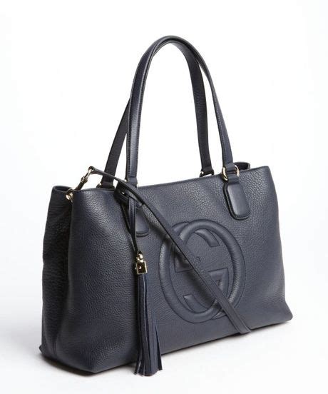 gucci 1109943|Gucci Black Stitched Double Handled Leather Handbag.